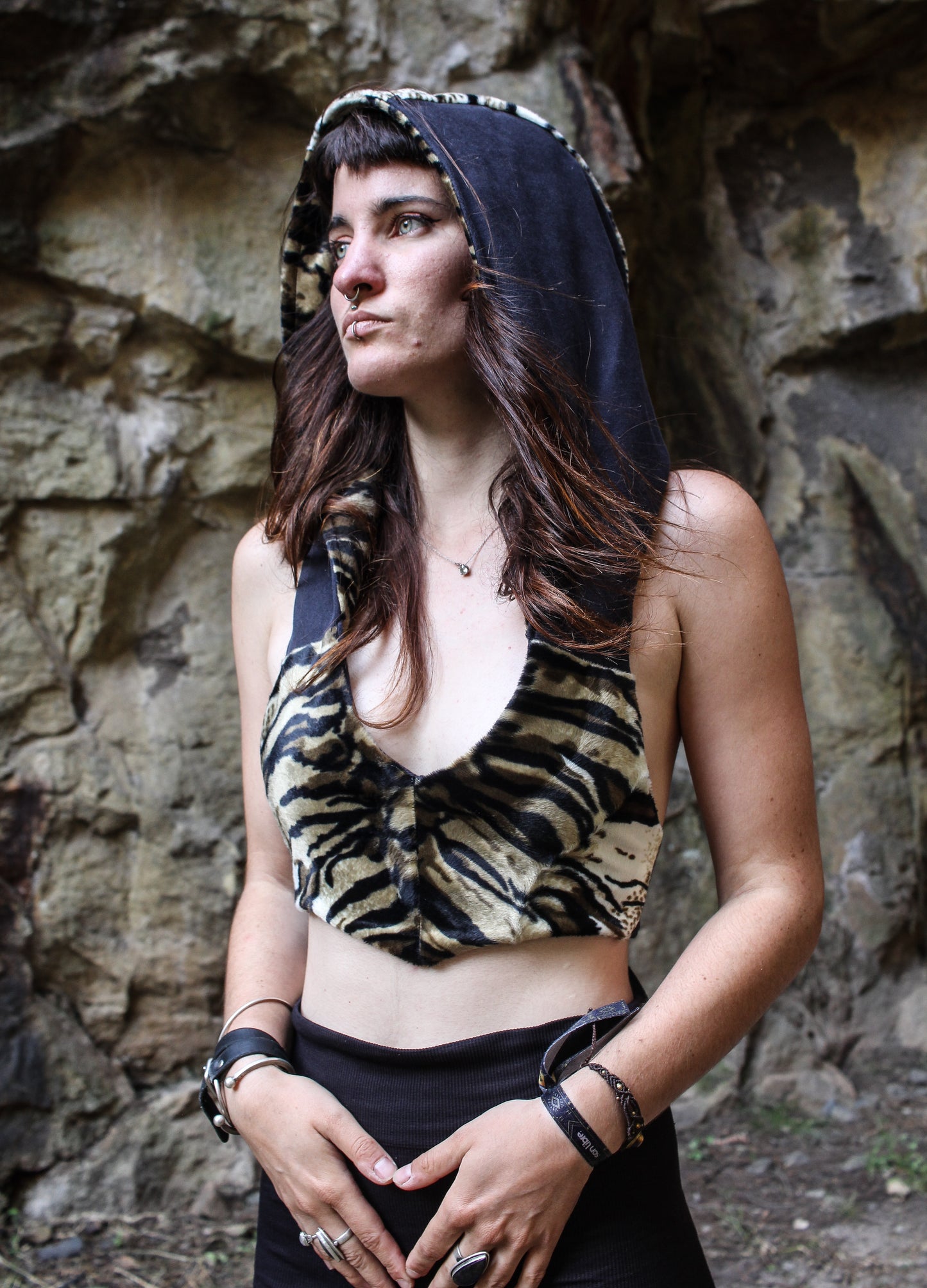 Reversible Tiger Hood
