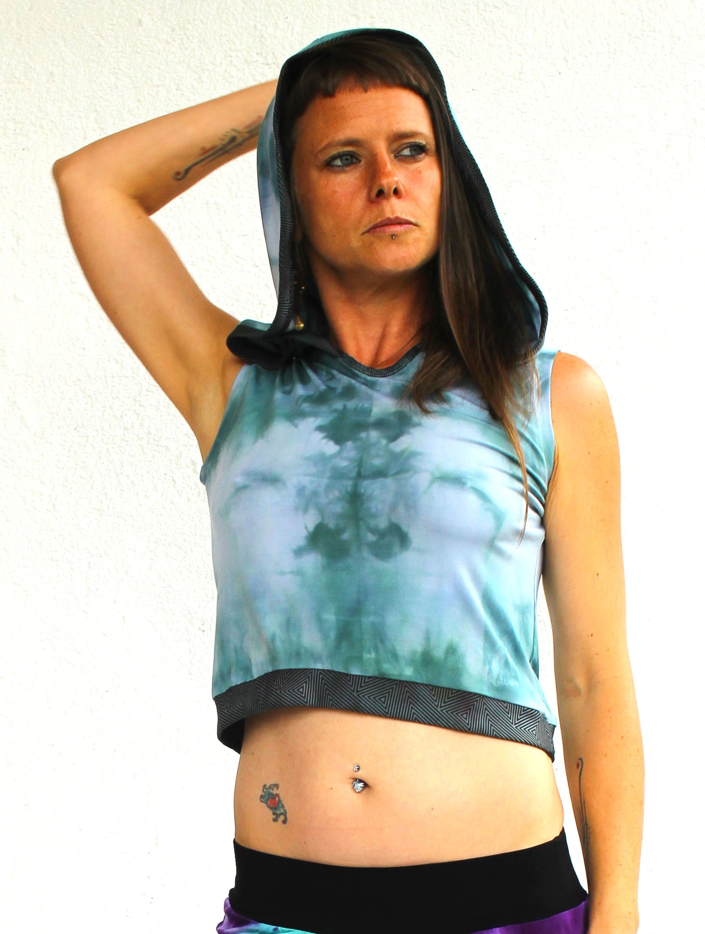 Bamboo Hooded Crop Top