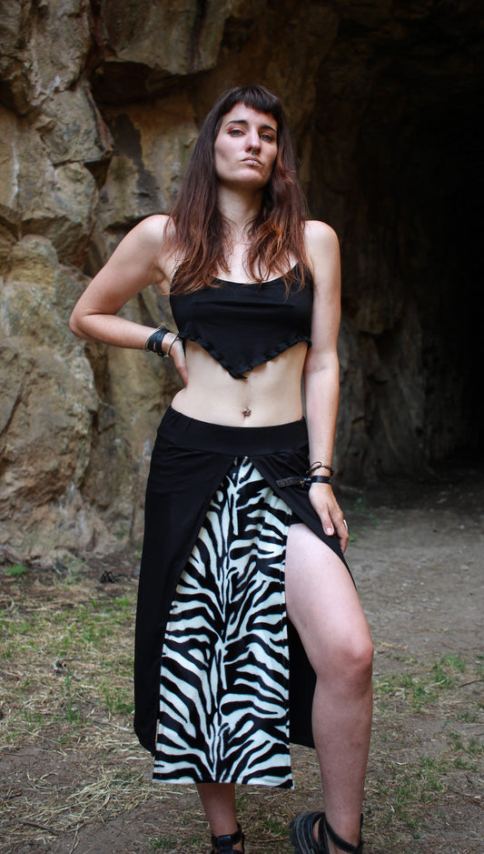 Zebra Maxi skirt